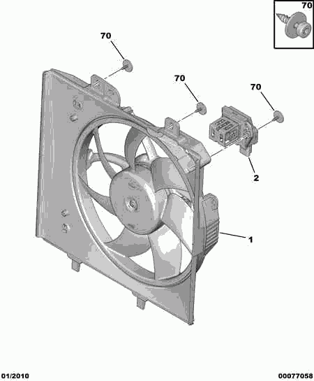 DS 1253 P8 - Ventilator, radiator aaoparts.ro