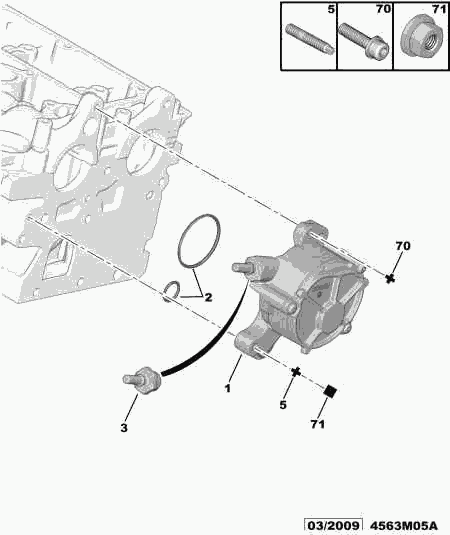 DS 4599.36 - VACUUM PUMP GASKET ASSY aaoparts.ro