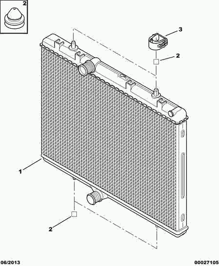 CITROËN 1330 F5 - Radiator, racire motor aaoparts.ro