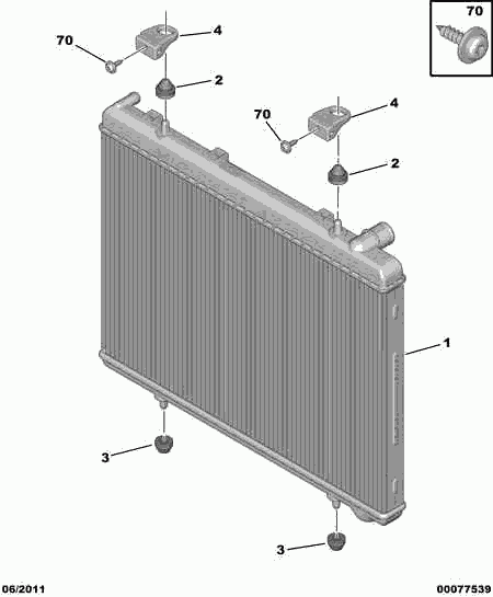 CITROËN 1330.W4 - Radiator, racire motor aaoparts.ro