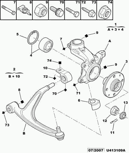 CITROËN 3520.V3 - Brat, suspensie roata aaoparts.ro