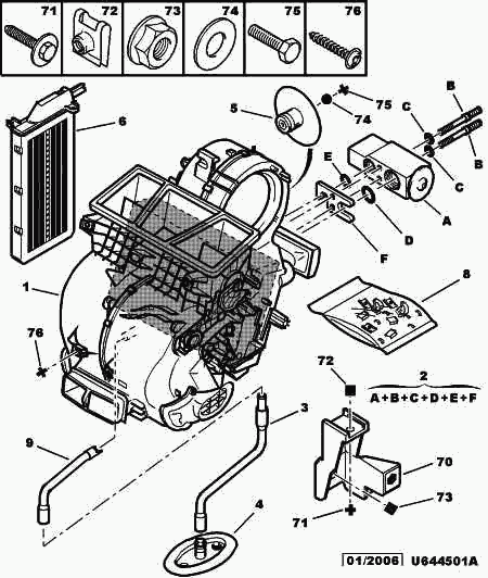 PEUGEOT 6461.G5 - Supapa expansiune, clima aaoparts.ro