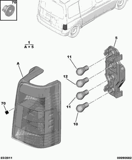 CITROËN 6350 Z0 - Lampa spate aaoparts.ro