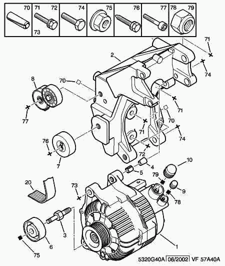 FIAT 5751-96 - Rola ghidare / conducere, curea transmisie aaoparts.ro