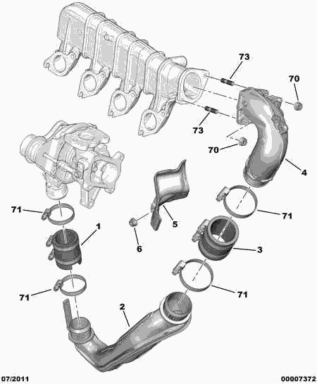 CITROËN 0382 FZ - Furtun aer supraalimentare aaoparts.ro