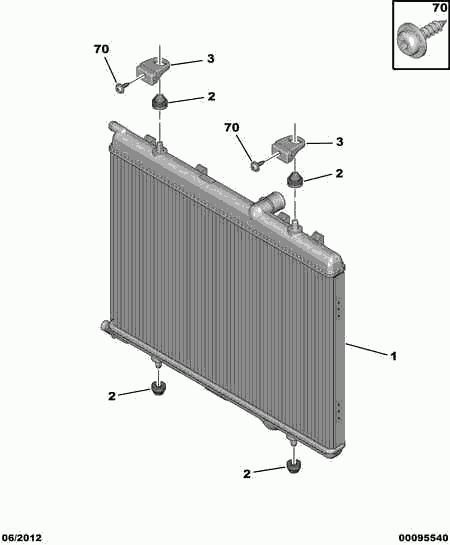 PEUGEOT (DF-PSA) 1330 F4 - Radiator, racire motor aaoparts.ro