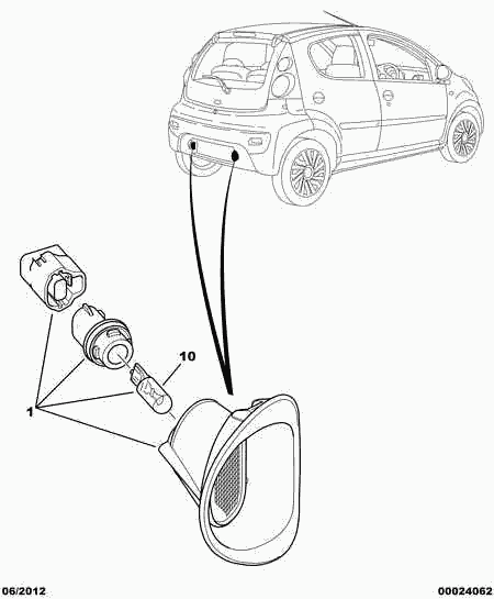 PSA 6340 E2 - Iluminare numar de circulatie aaoparts.ro
