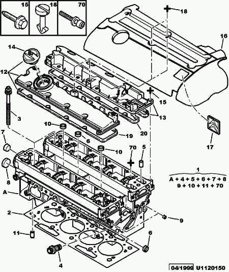 CITROËN/PEUGEOT 0249 A5 - Garnitura, capac supape aaoparts.ro