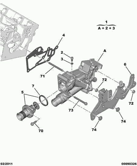 PEUGEOT (DF-PSA) 1338 A0 - Termostat,lichid racire aaoparts.ro