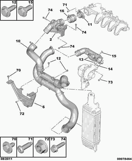 CITROËN 0382 NZ - Furtun aer supraalimentare aaoparts.ro