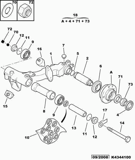 CITROËN 75 472 408 - Chit reparatie, brat aaoparts.ro