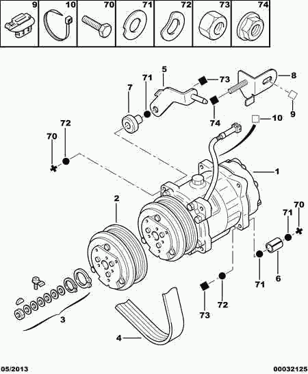 PEUGEOT (DF-PSA) 6453.FE - Compresor, climatizare aaoparts.ro