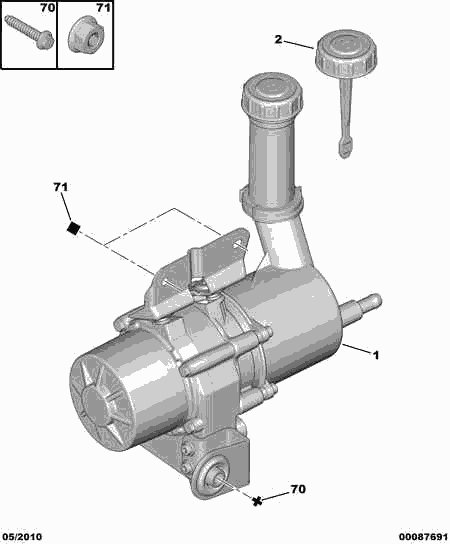 CITROËN 4007 XV - Pompa hidraulica, sistem de directie aaoparts.ro