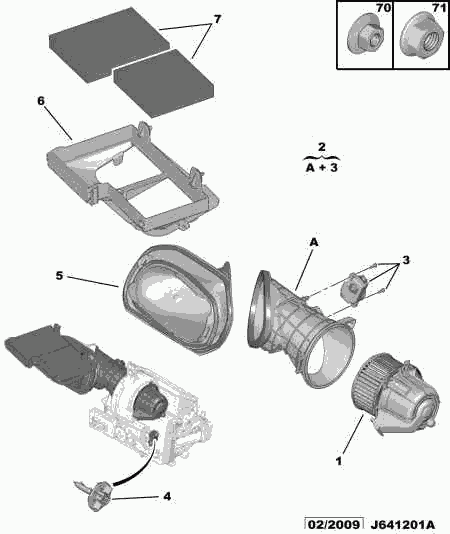 PEUGEOT 6441 CS - Ventilator, habitaclu aaoparts.ro