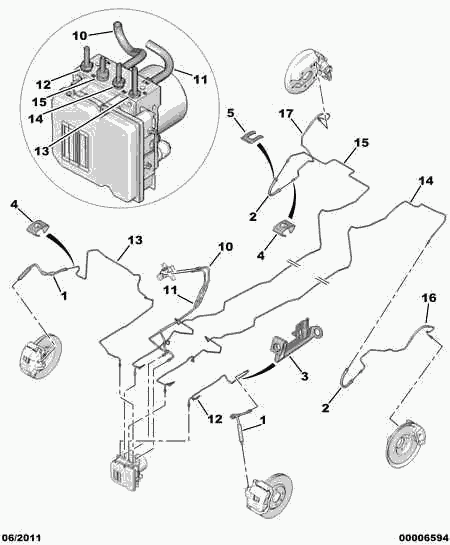 PEUGEOT 4806 A0 - Furtun frana aaoparts.ro