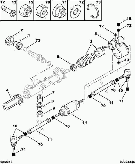 CITROËN 4066.48 - Burduf cauciuc, directie aaoparts.ro