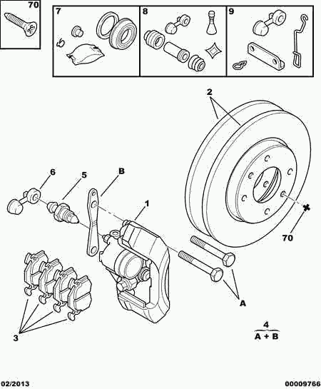 CITROËN 4252 72 - Set placute frana,frana disc aaoparts.ro