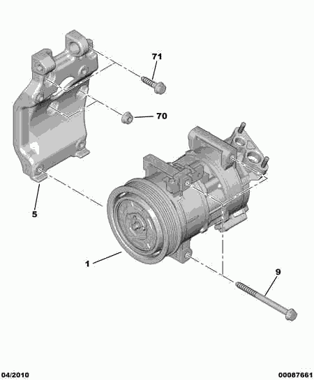 DS 96 764 439 80 - Compresor, climatizare aaoparts.ro