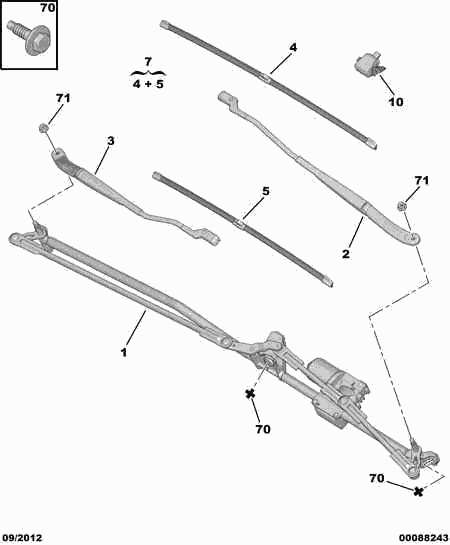 DS 6423 H6 - Lamela stergator aaoparts.ro