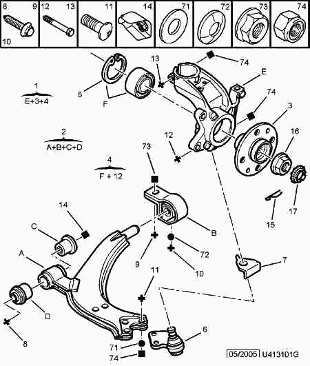 PEUGEOT 3520.H5 - Brat, suspensie roata aaoparts.ro