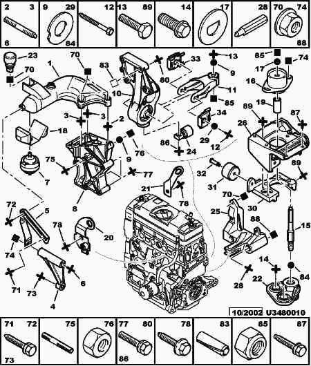 CITROËN 1806-42 - Suport motor aaoparts.ro