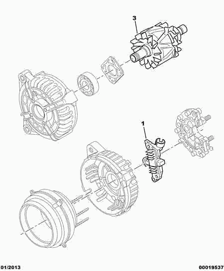 PEUGEOT 5761 A8 - Regulator, alternator aaoparts.ro