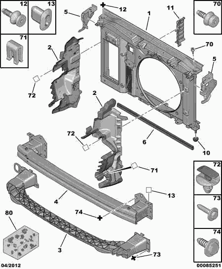 PSA 6995 87 - Clips, acoperire decorativa si protectie aaoparts.ro