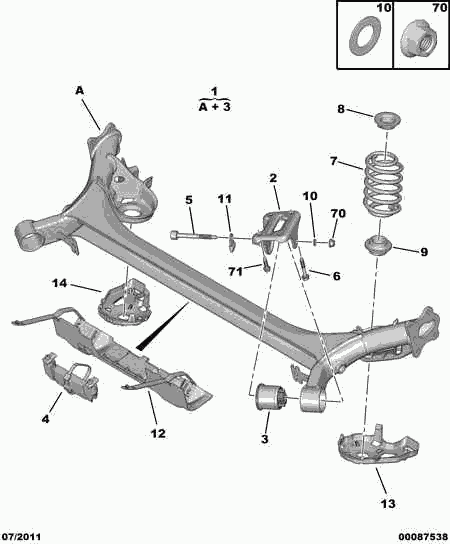 PEUGEOT 5102 FW - Arc spiral aaoparts.ro