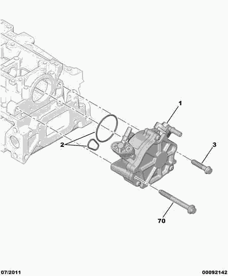 DS 4556.24 - VACUUM PUMP GASKET ASSY aaoparts.ro