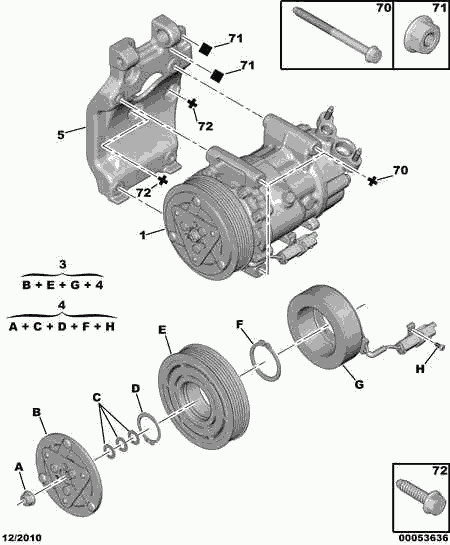 FCA 6453 QG - Compresor, climatizare aaoparts.ro