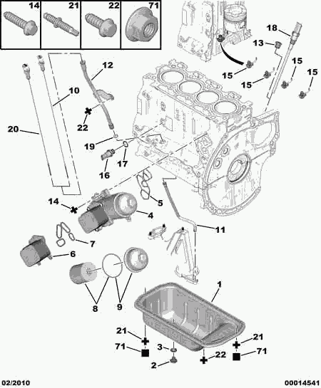 CITROËN/PEUGEOT 1109 Z6 - Filtru ulei aaoparts.ro