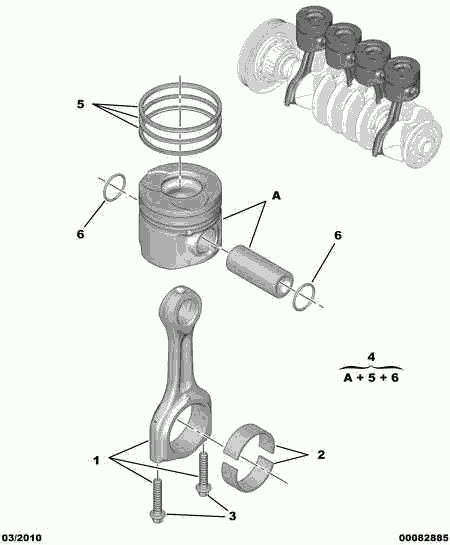 Peugeot Motorcycles 0628 W2 - Piston aaoparts.ro