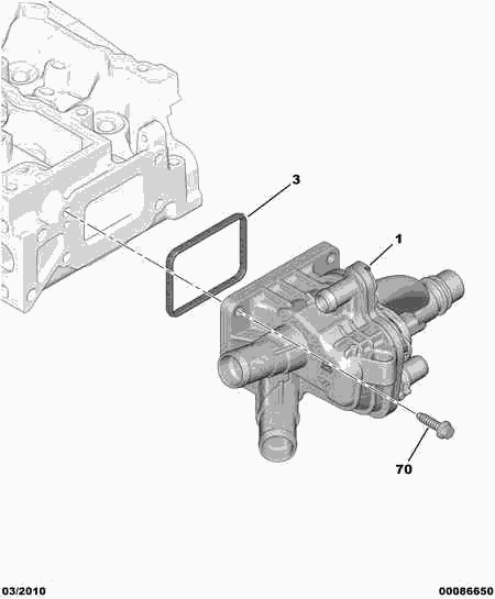 PEUGEOT 1336.AX - Termostat,lichid racire aaoparts.ro