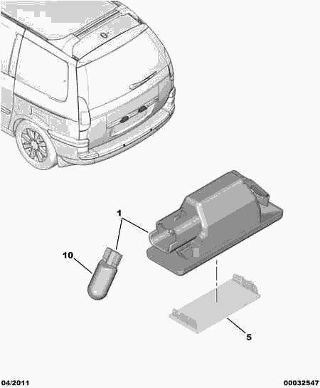 PSA 6340 A5 - Iluminare numar de circulatie aaoparts.ro