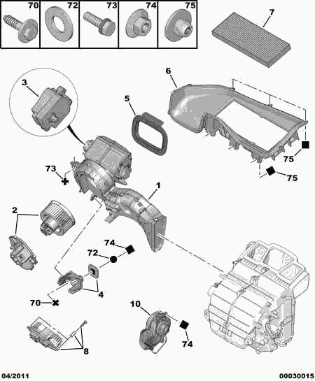 PEUGEOT 6447 LZ - Filtru, aer habitaclu aaoparts.ro