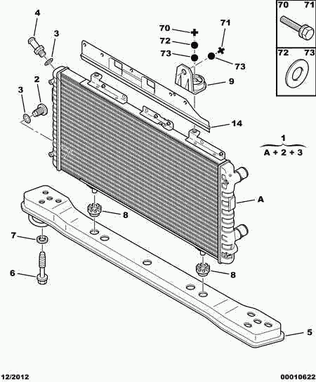 CITROËN 1330.97 - Radiator, racire motor aaoparts.ro