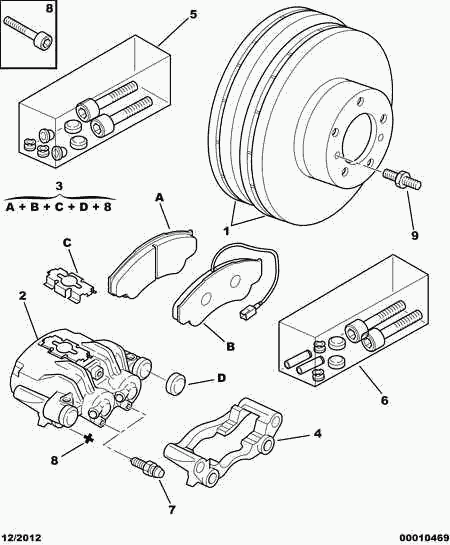 CITROËN 4254-68 - Set placute frana,frana disc aaoparts.ro