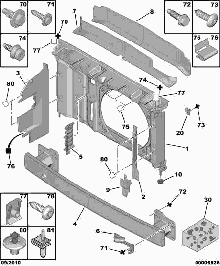 PSA 6995 87 - Clips, acoperire decorativa si protectie aaoparts.ro