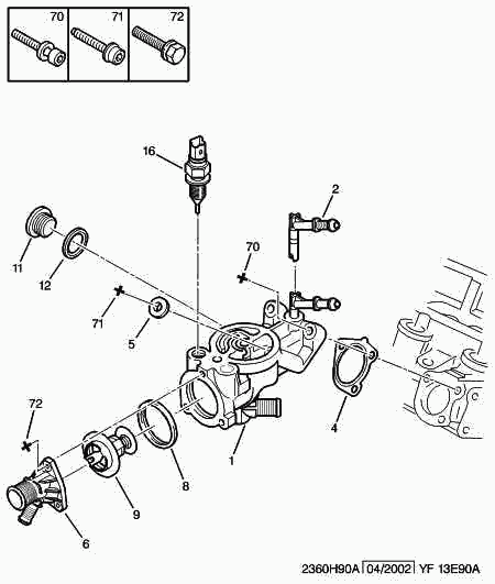 TOYOTA 1336 C9 - Flansa lichid racire aaoparts.ro