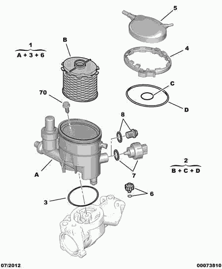 CITROËN 1906 49 - Filtru combustibil aaoparts.ro