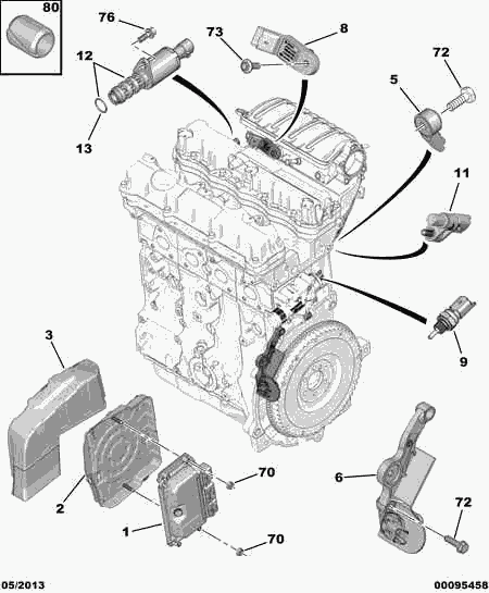 CITROËN/PEUGEOT 96 367 771 80 - Senzor,temperatura lichid de racire aaoparts.ro