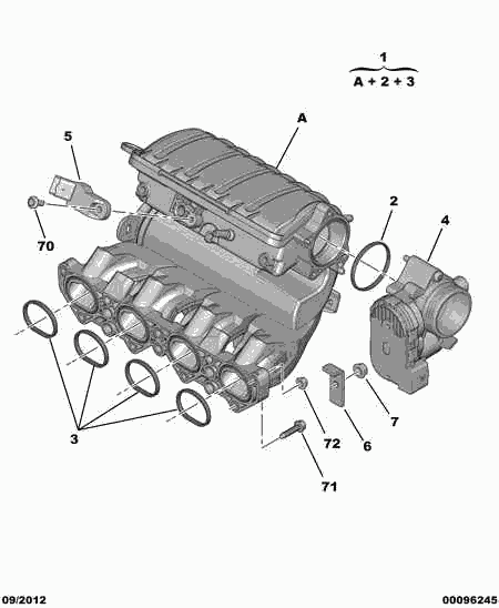 PEUGEOT 1636 69 - Carcasa clapeta aaoparts.ro