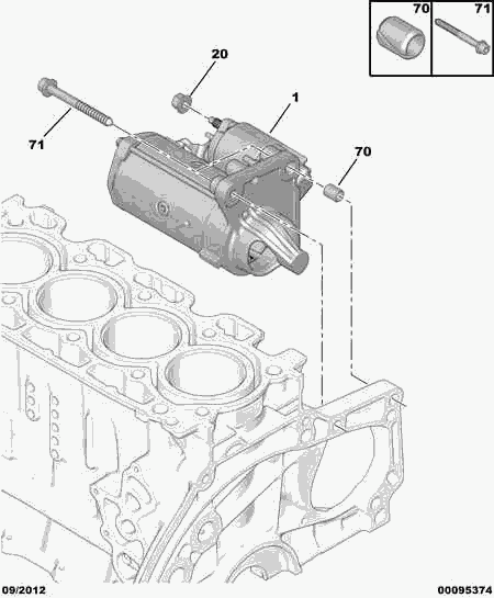 CITROËN/PEUGEOT 5802 FG - Starter aaoparts.ro