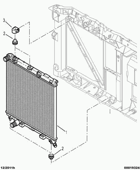 PEUGEOT 1330.S1 - Radiator, racire motor aaoparts.ro