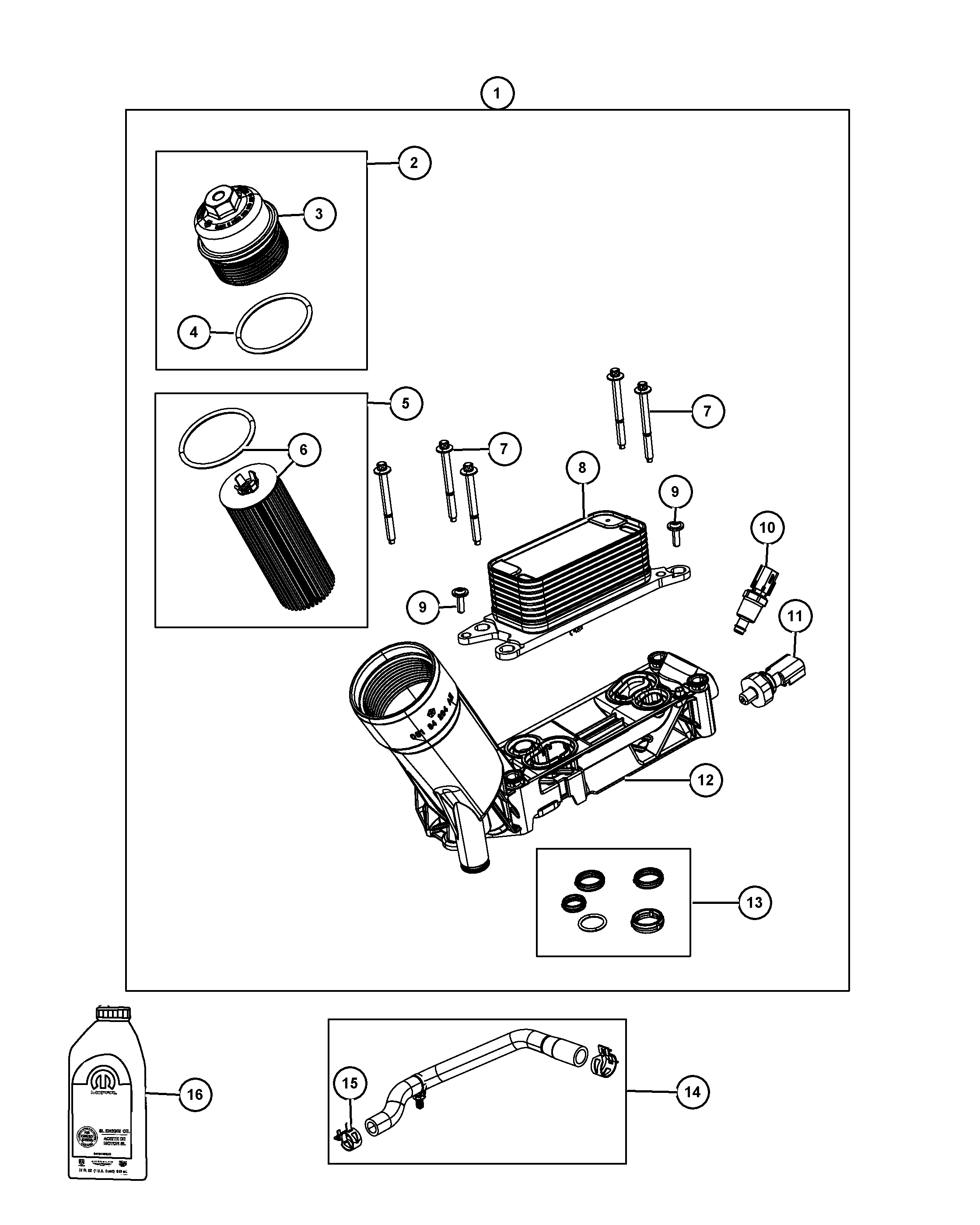 Jeep 68191 349AA - Filtru ulei aaoparts.ro