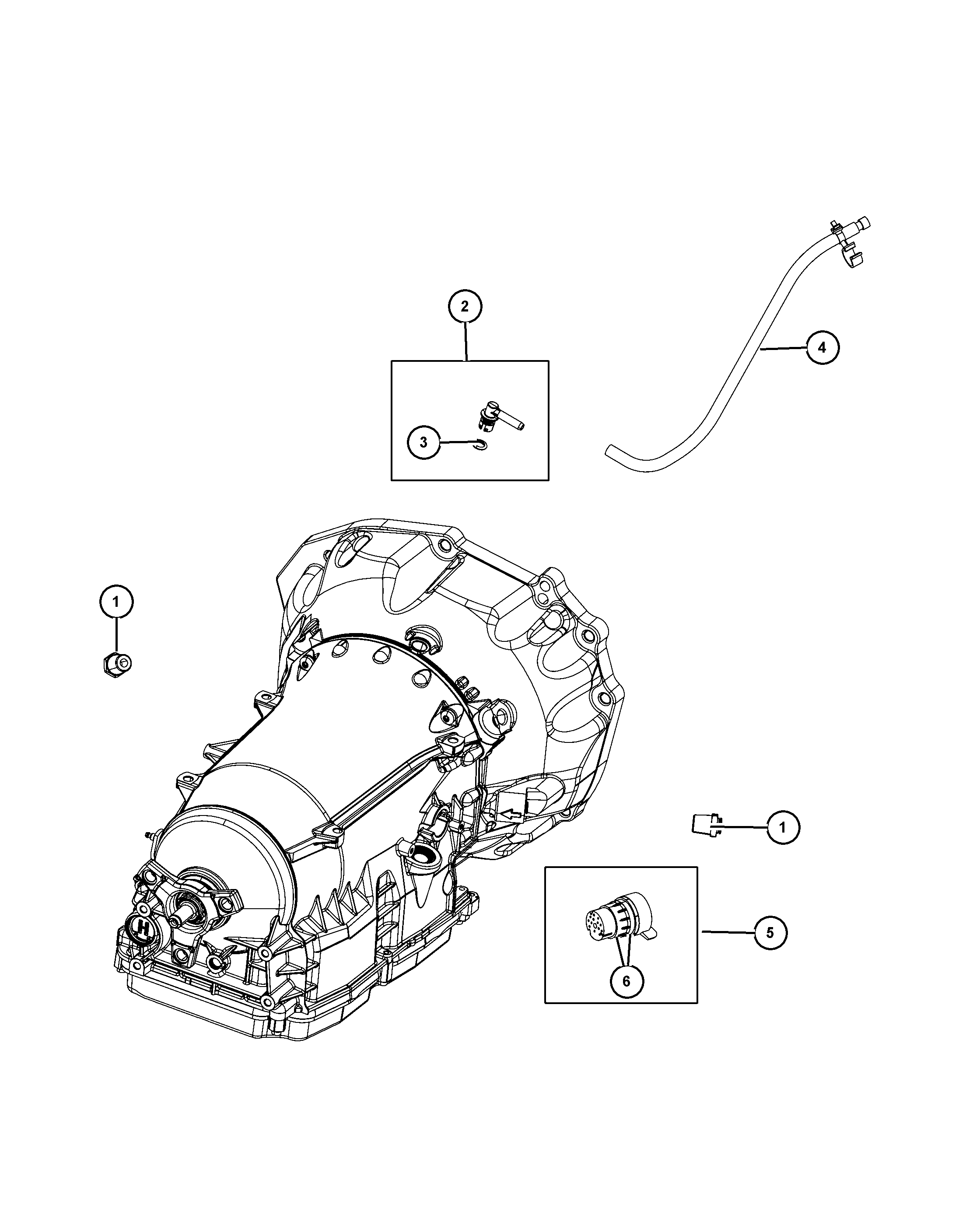 Chrysler 68021 352AA - Carcasa stecher, unitate comanda transmisie automata aaoparts.ro