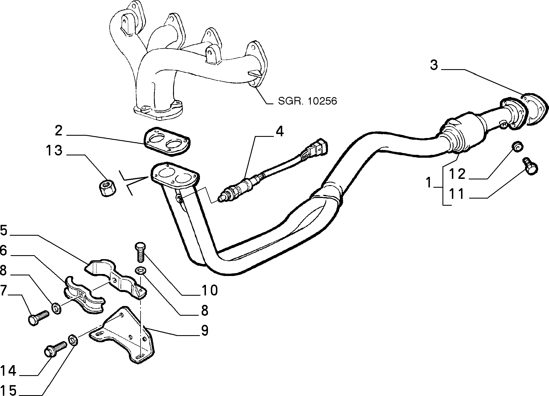 Lancia 46449401 - Sonda Lambda aaoparts.ro