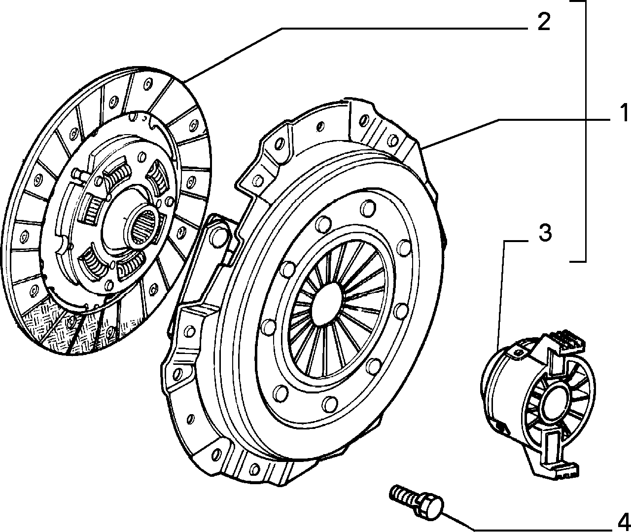 FIAT 71752238 - Set ambreiaj aaoparts.ro