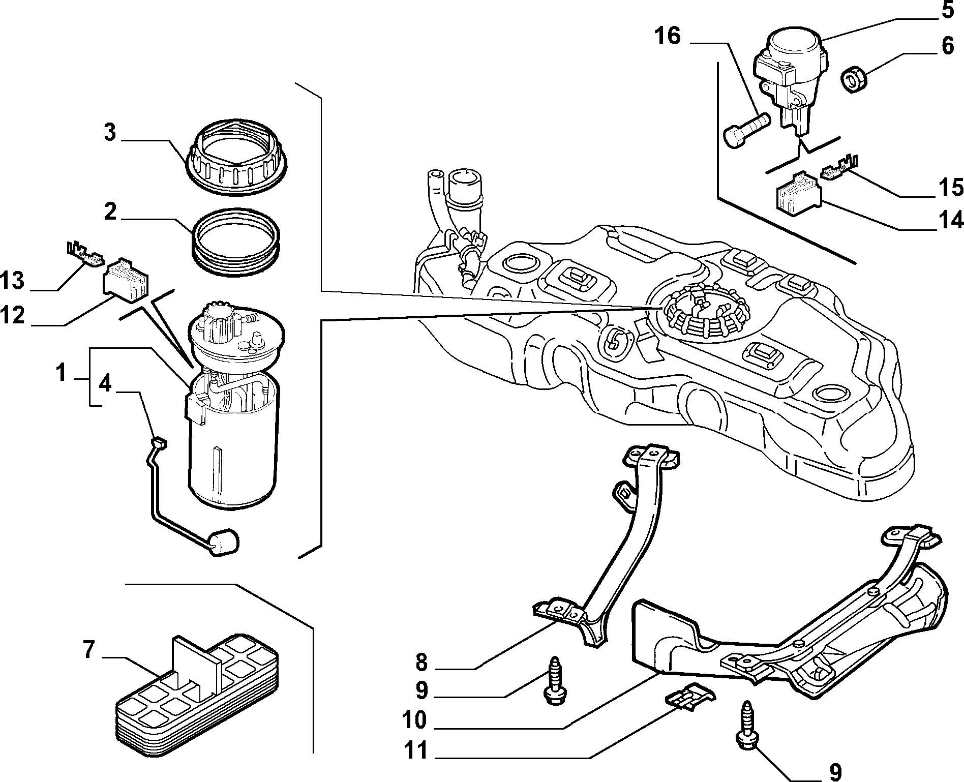 FCA 51709816 - Modul alimentare combustibil aaoparts.ro