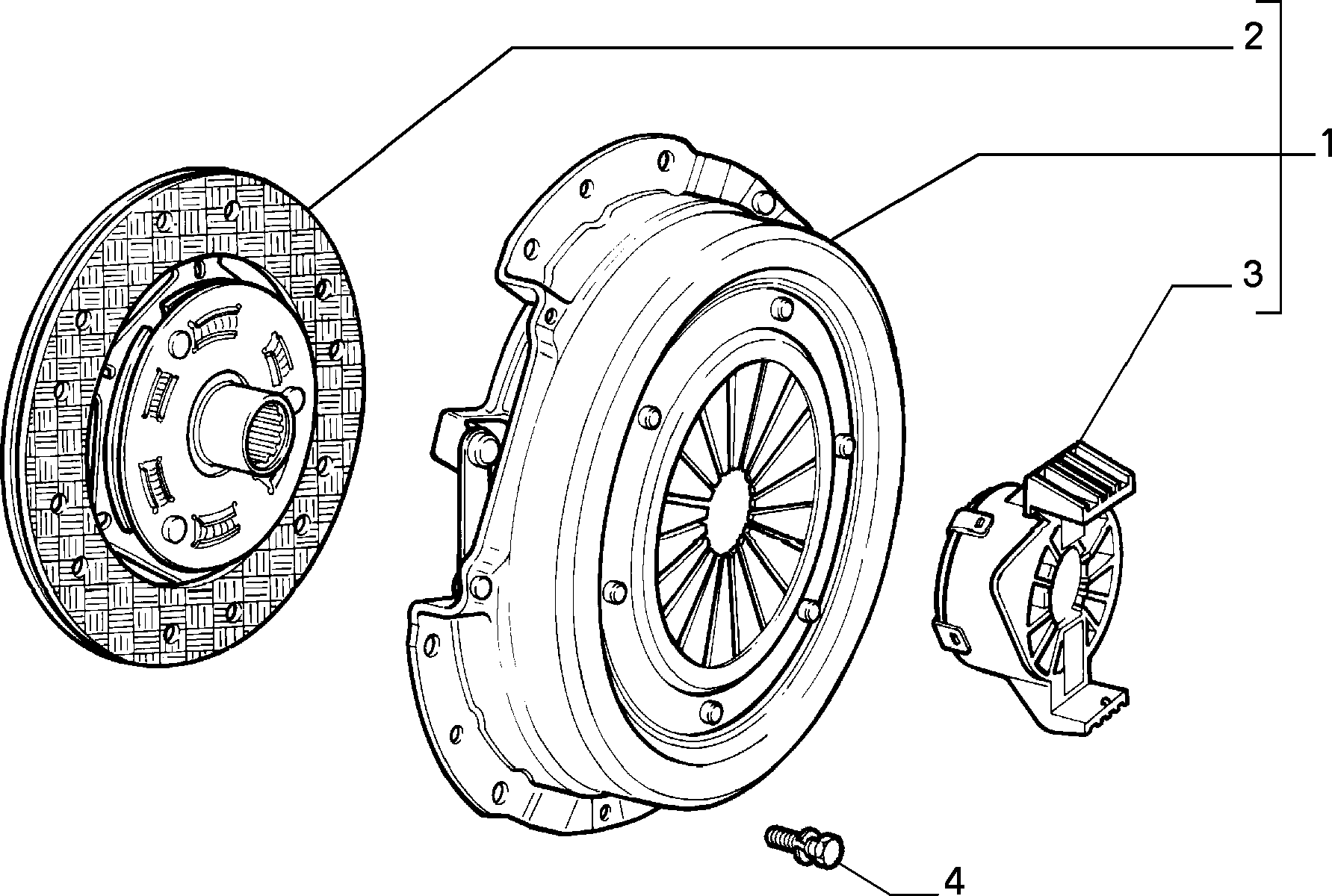 FIAT 71752228 - Set ambreiaj aaoparts.ro